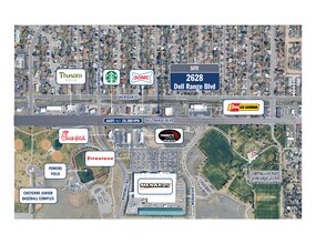 2628 Dell Range Blvd, Cheyenne, WY - Aérien  Vue de la carte - Image1