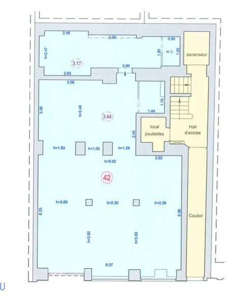 32 Rue Feydeau, Paris for lease - Floor Plan - Image 3 of 5