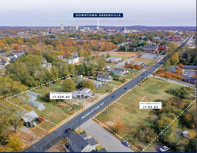 1167 & 1172 Pendleton St, Greenville, SC à vendre - Photo du bâtiment - Image 1 de 1