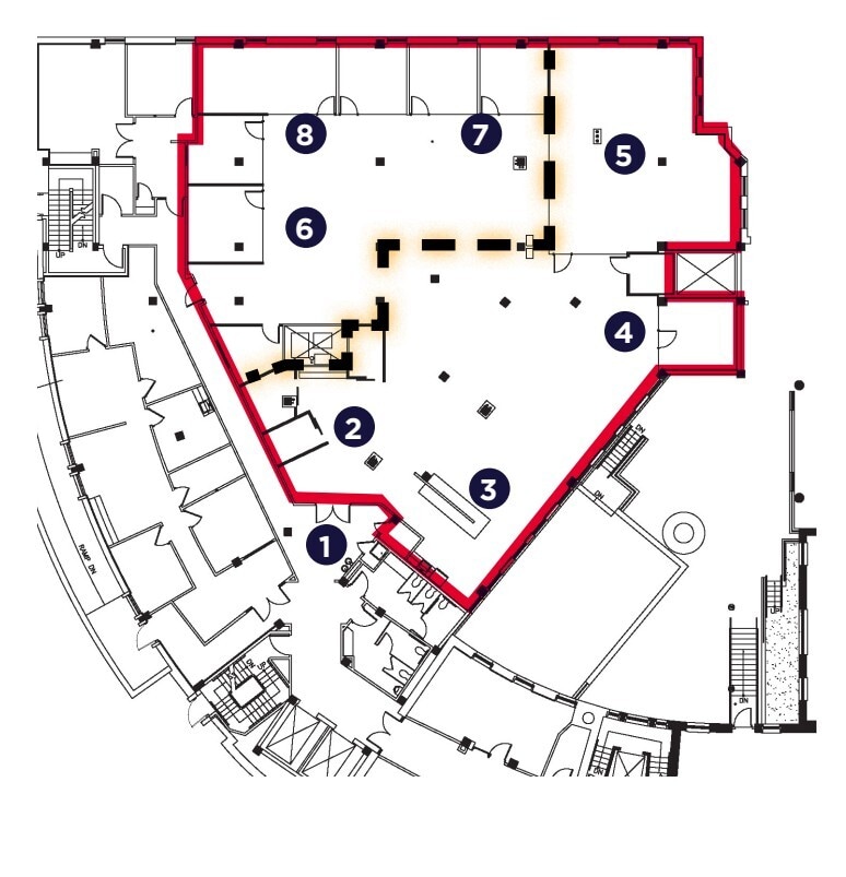413-421 Stuart Cir, Richmond, VA à louer Plan d’étage- Image 1 de 1