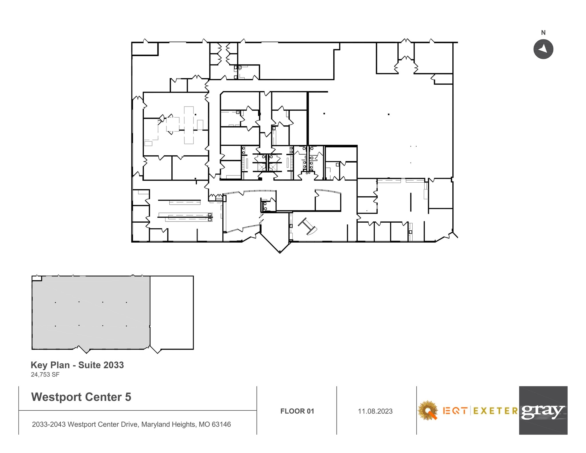 2033-2043 Westport Center Dr, Saint Louis, MO à louer Plan de site- Image 1 de 1