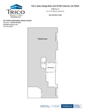 667-759 S State College Blvd, Fullerton, CA à louer Plan d’étage- Image 1 de 1