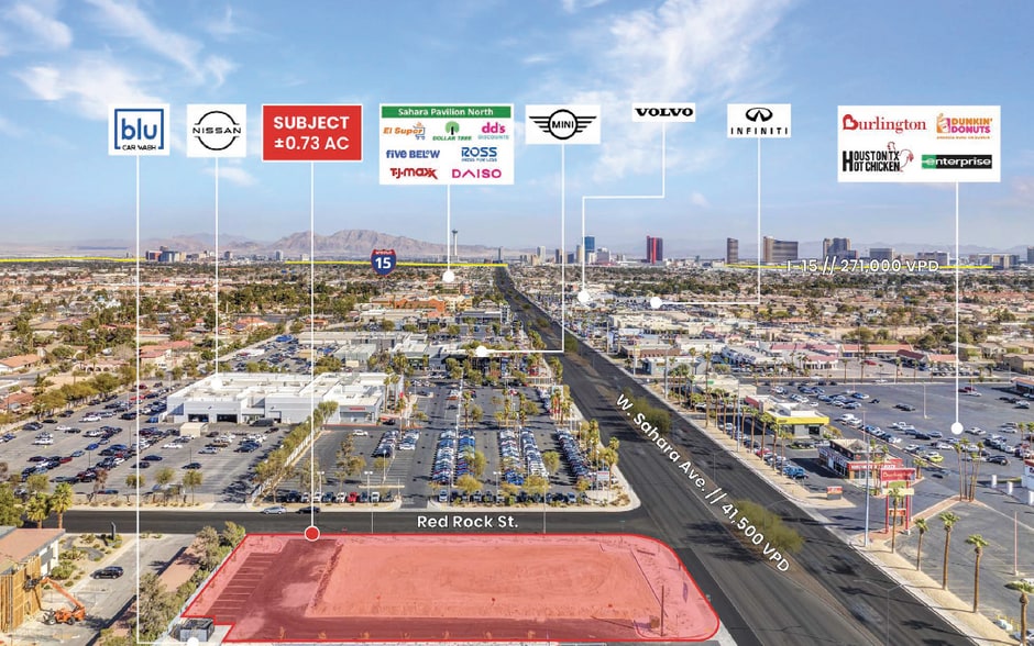 5950 W Sahara Ave, Las Vegas, NV for lease - Aerial - Image 2 of 16