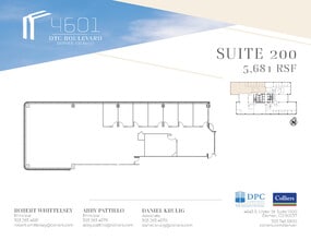 4601 Dtc Blvd, Denver, CO à louer Plan d’étage- Image 1 de 1