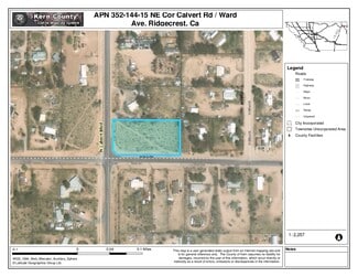 Plus de détails pour 1 Ac At Northeast Cor West Ward Av & Calvert Rd, Ridgecrest, CA - Terrain à vendre