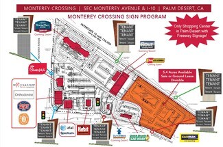 Plus de détails pour SEC Monterey Avenue & I-10, Palm Desert, CA - Terrain à vendre