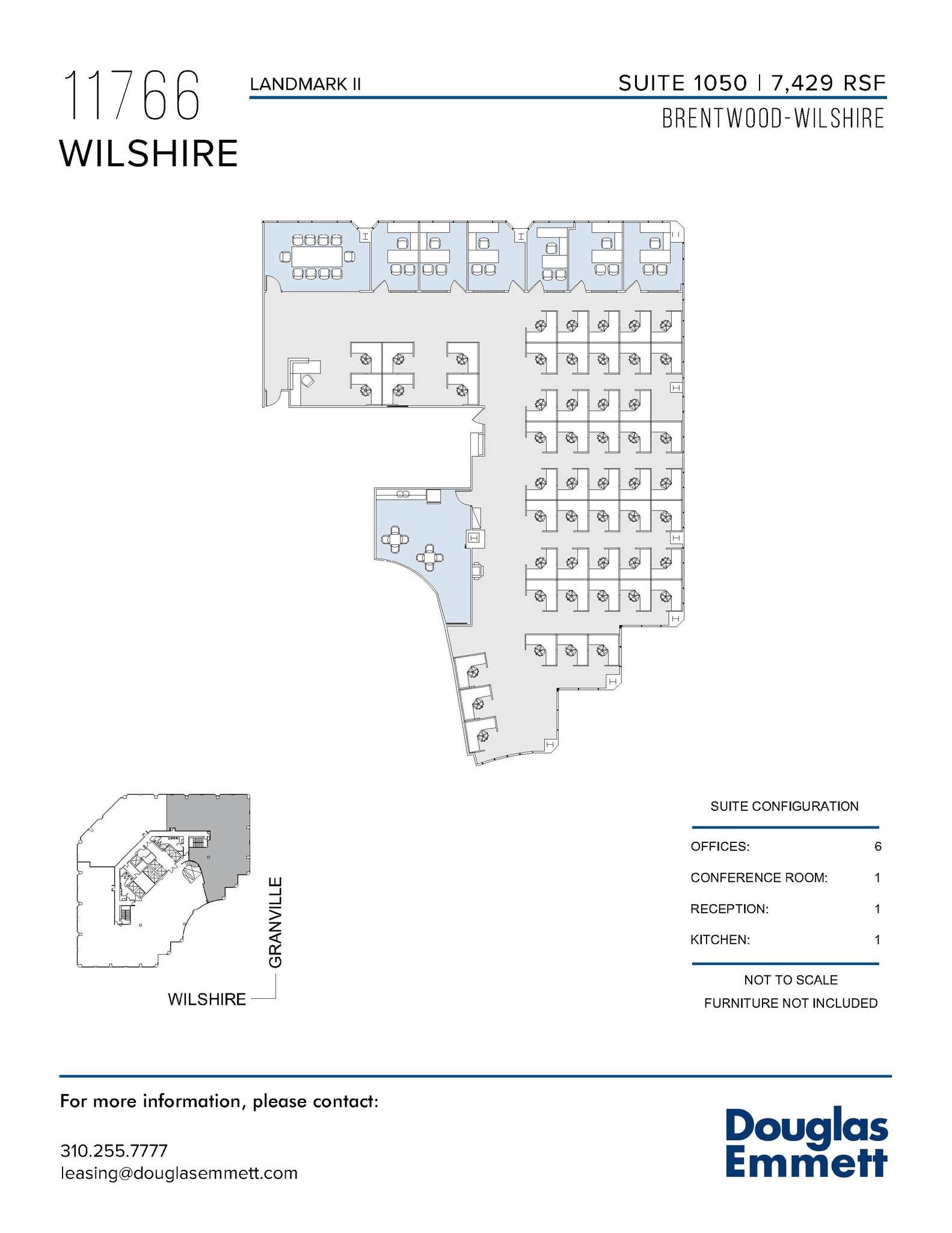 11766 Wilshire Blvd, Los Angeles, CA à louer Plan d’étage- Image 1 de 1