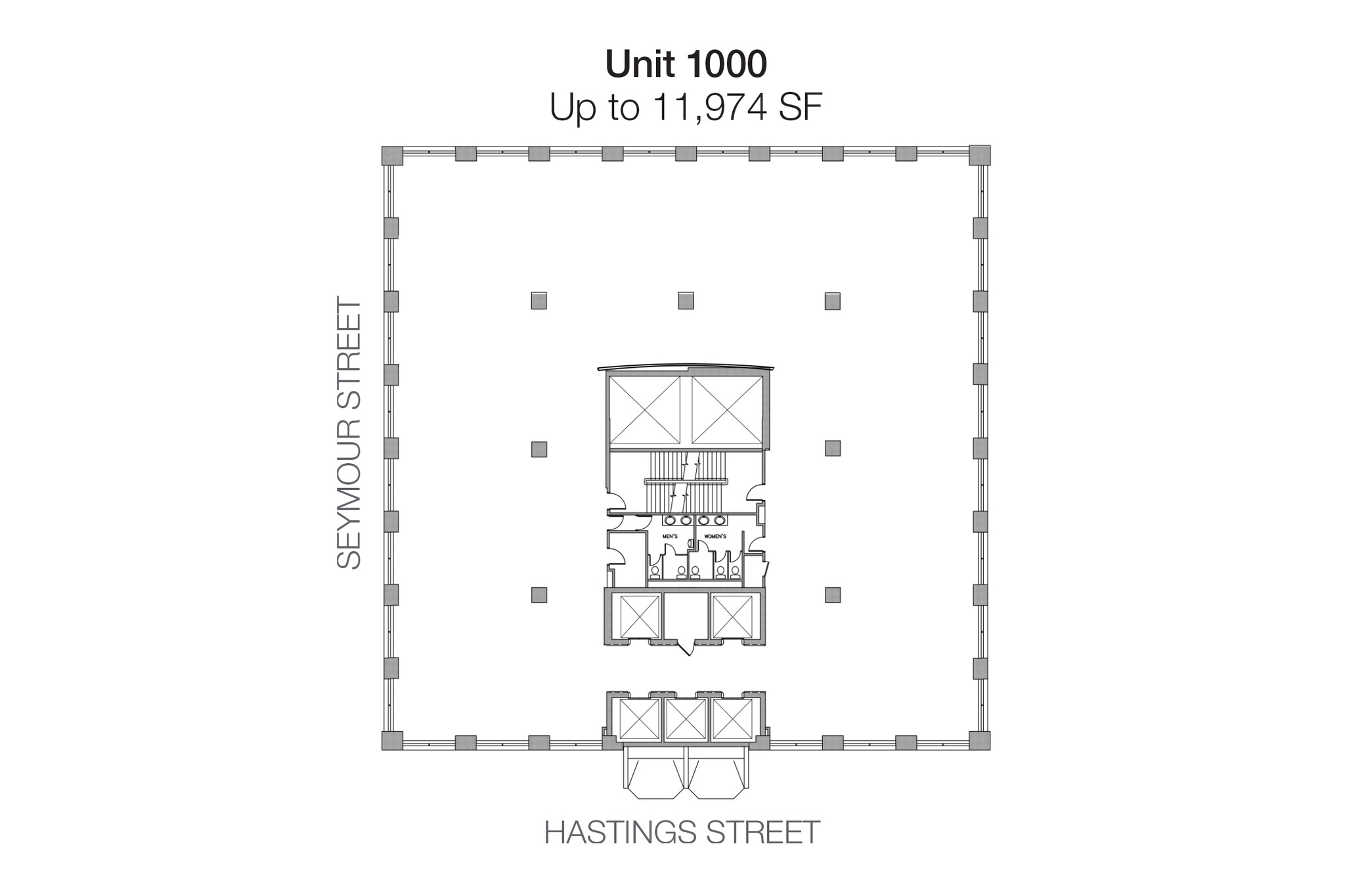 555 W Hastings St, Vancouver, BC à louer Plan d’étage- Image 1 de 5