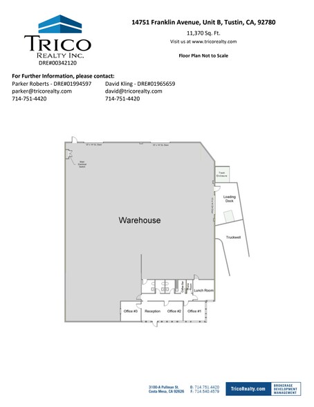 14731 Franklin Ave, Tustin, CA à louer - Plan d’étage - Image 3 de 3