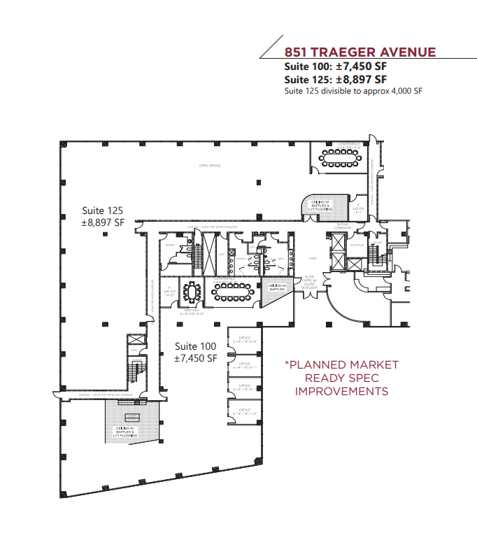 801 Traeger Ave, San Bruno, CA for lease Floor Plan- Image 1 of 1