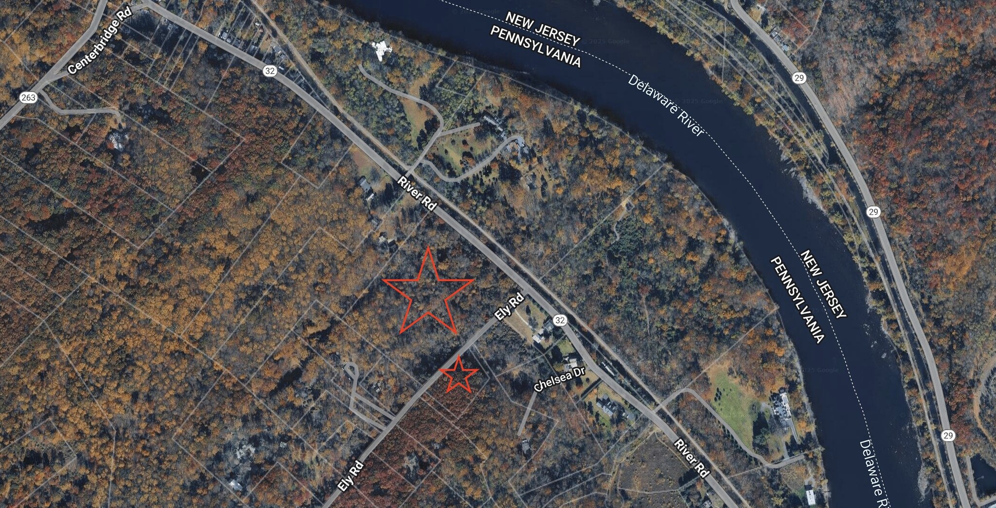 Ely Road and River Road, New Hope, PA for sale Aerial- Image 1 of 7