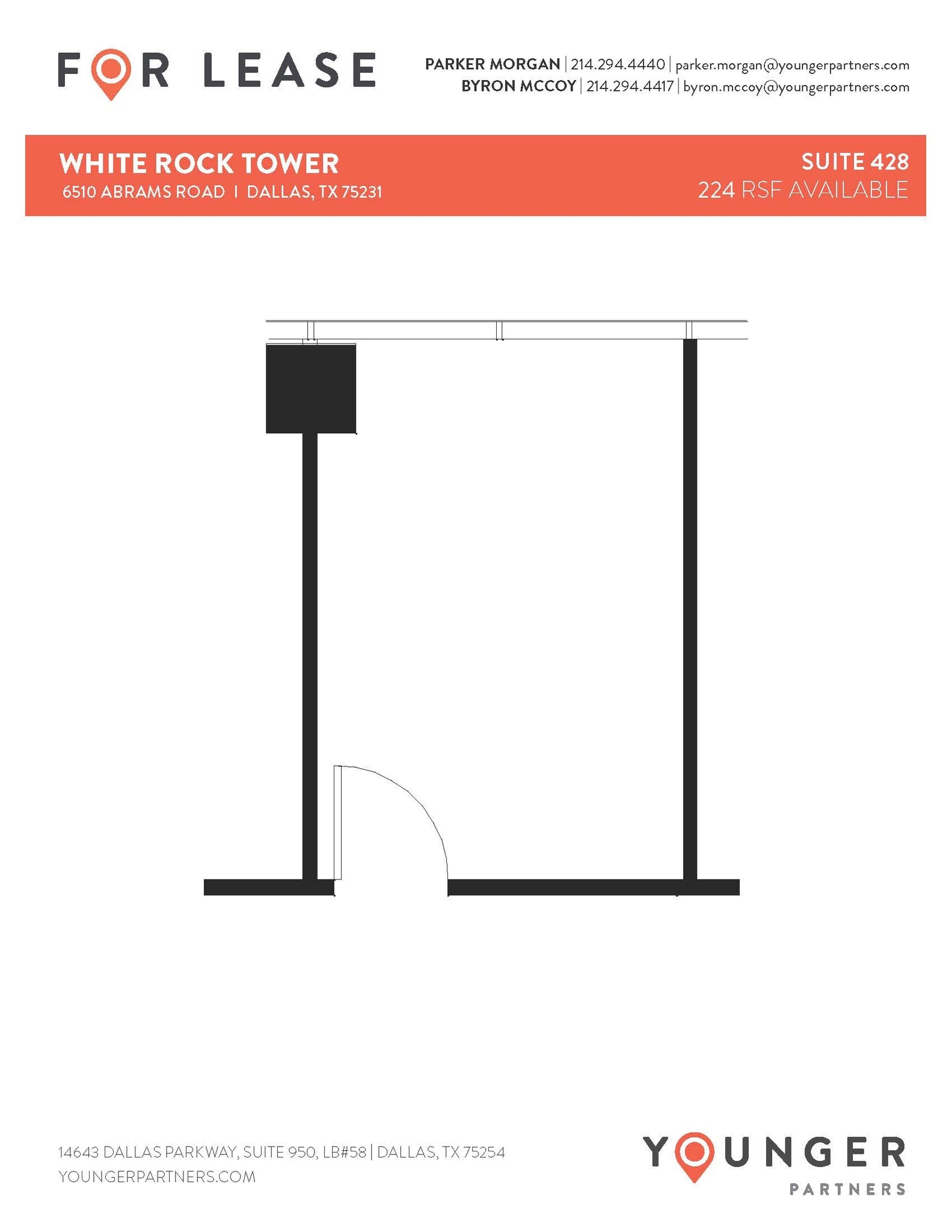 6510 Abrams Rd, Dallas, TX à louer Plan d’étage- Image 1 de 2