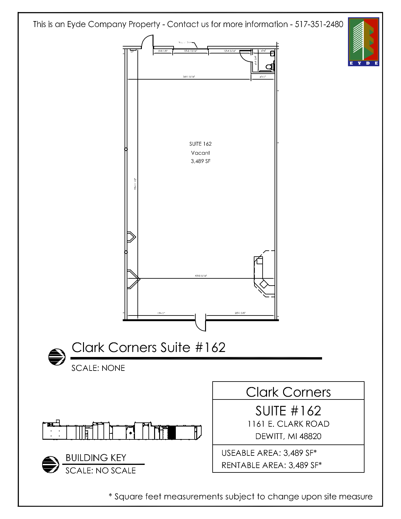 1161 E Clark Rd, Dewitt, MI for lease Floor Plan- Image 1 of 1