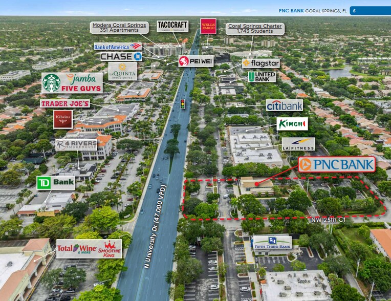 2561 N University Dr, Coral Springs, FL à vendre - Photo du bâtiment - Image 3 de 5