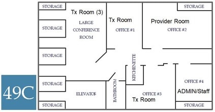 49 Lenox Pointe NE, Atlanta, GA à louer Plan d’étage- Image 2 de 2