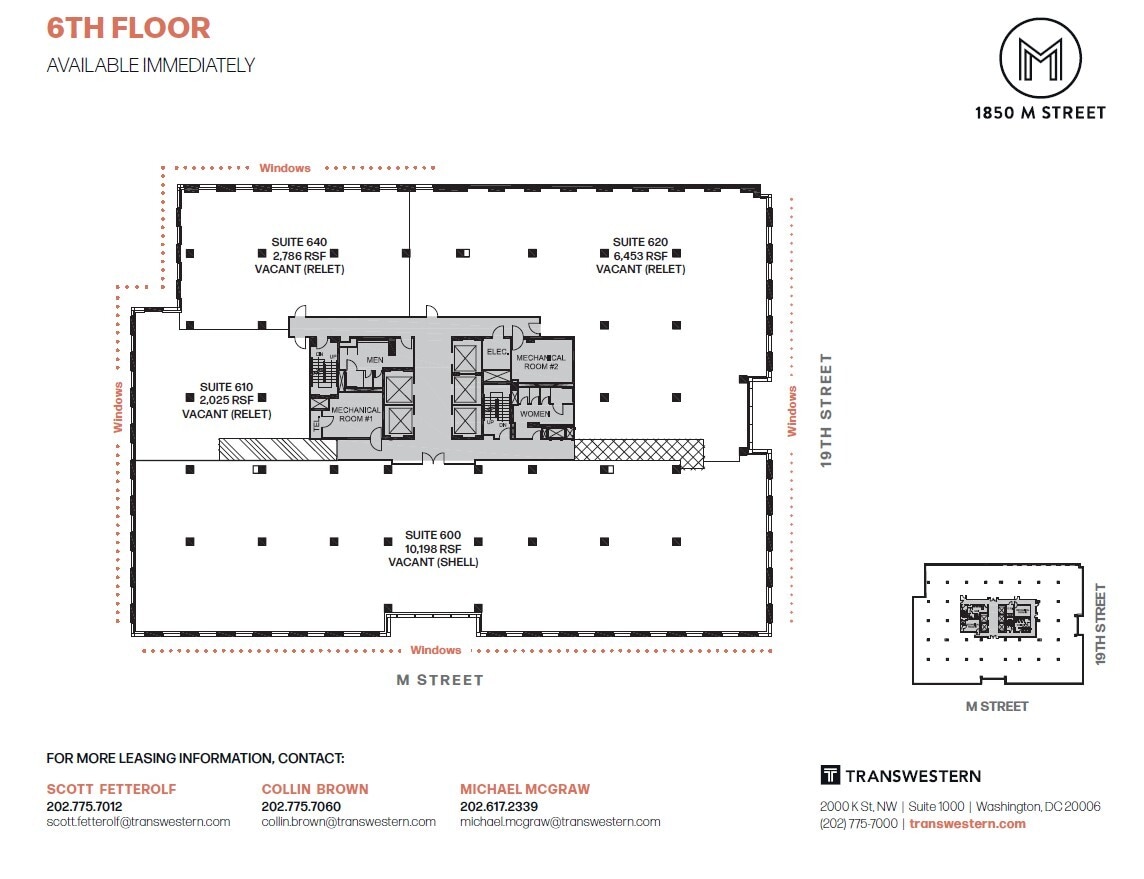 1850 M St NW, Washington, DC for lease Floor Plan- Image 1 of 2