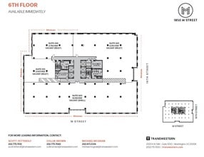 1850 M St NW, Washington, DC for lease Floor Plan- Image 1 of 2