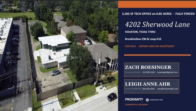 Plus de détails pour 4202 Sherwood Ln, Houston, TX - Bureau à vendre