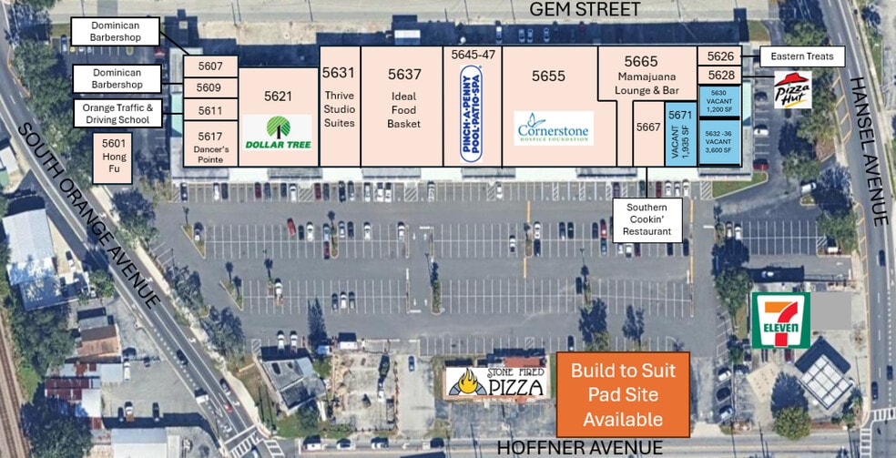 5601-5671 S Orange Ave, Orlando, FL for lease - Site Plan - Image 2 of 21