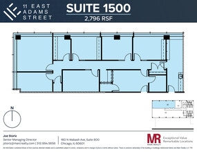 11 E Adams St, Chicago, IL à louer Plan d’étage- Image 1 de 1