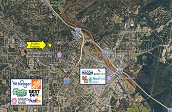 363 Pierce Ave, Macon-Bibb, GA - Aerial  map view