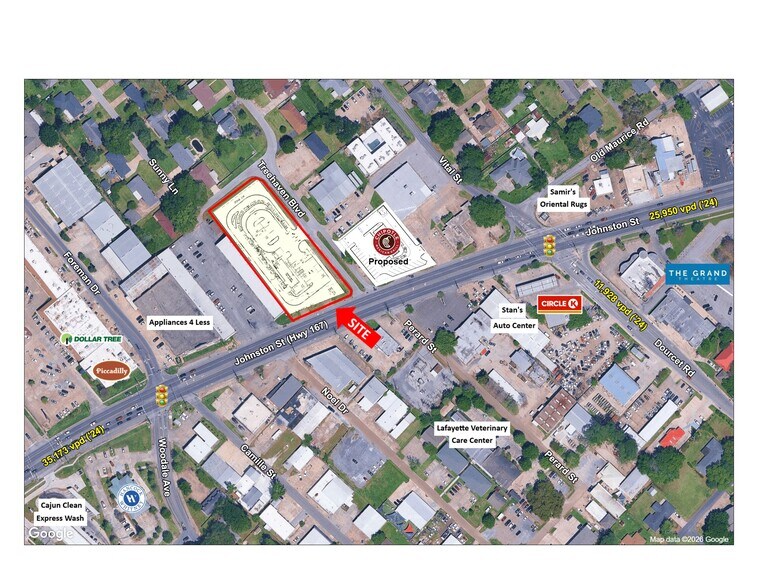 3300 Johnston St, Lafayette, LA à louer - Aérien - Image 3 de 3