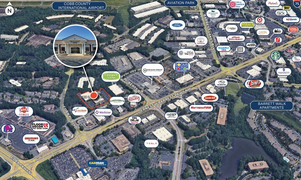 1100 Cobb Place Dr, Kennesaw, GA à vendre - Photo du bâtiment - Image 2 de 8