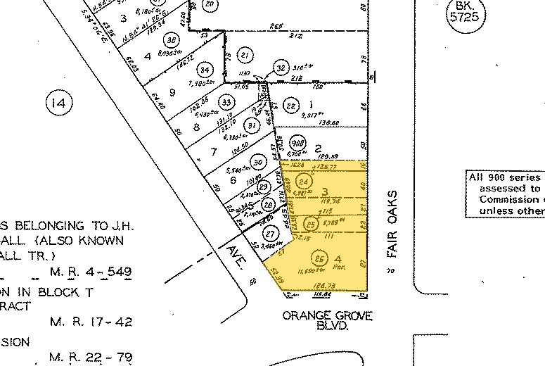 701-727 Fair Oaks Ave, Pasadena, CA à louer - Plan cadastral - Image 3 de 3