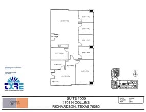 1701 N Collins Blvd, Richardson, TX for lease Floor Plan- Image 1 of 4