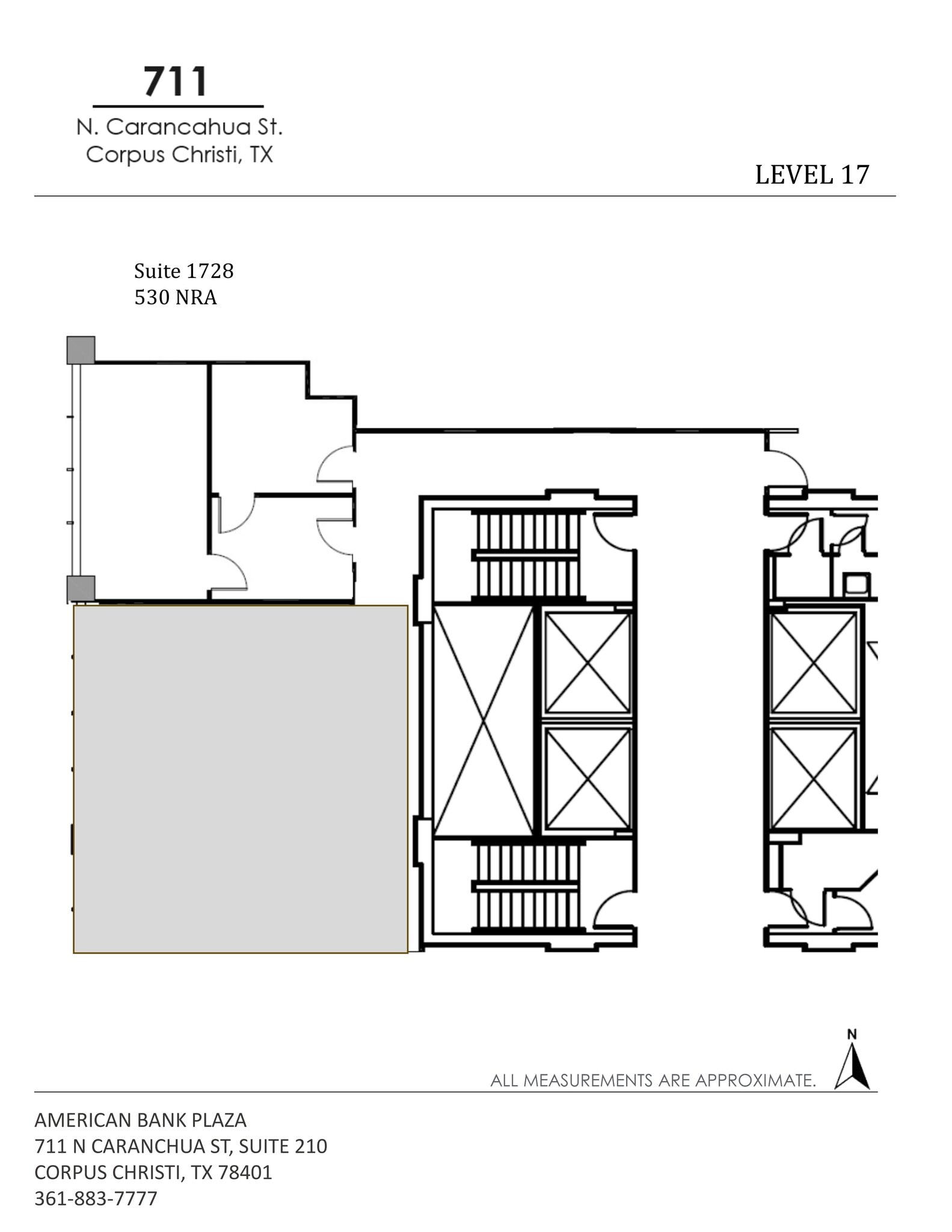 711 N Carancahua St, Corpus Christi, TX for lease Site Plan- Image 1 of 1