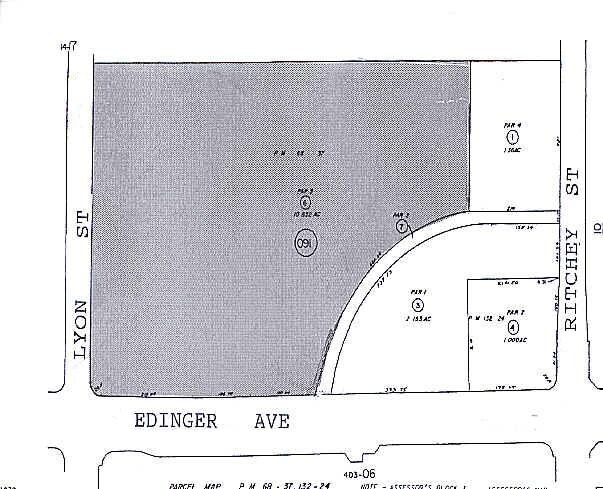 1701 E Edinger Ave, Santa Ana, CA à louer - Plan cadastral - Image 3 de 10