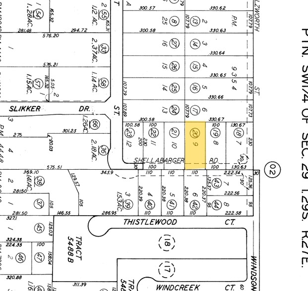 9352-9356 Shellabarger Rd, Bakersfield, CA à louer - Plan cadastral - Image 2 de 3