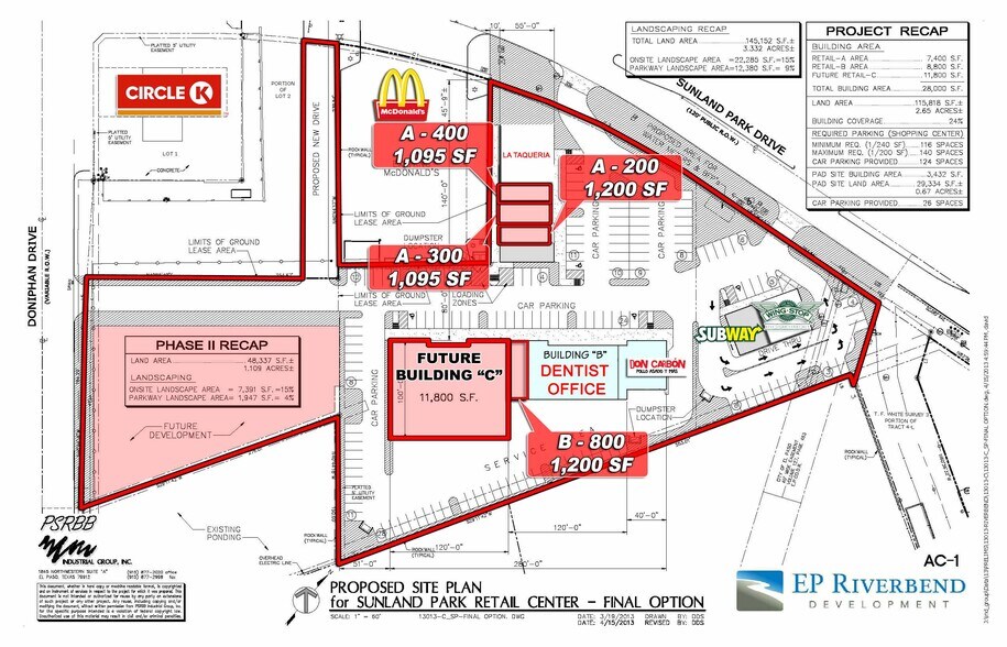SEC Sunland Park & Doniphan, El Paso, TX à louer - Photo du bâtiment - Image 3 de 3