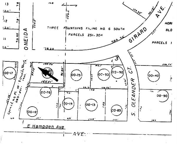 3400 S Oneida Way, Denver, CO à vendre - Plan cadastral - Image 2 de 16