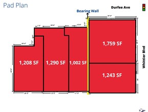 9308-9350 Whittier Blvd, Pico Rivera, CA à louer Plan d’étage- Image 1 de 1