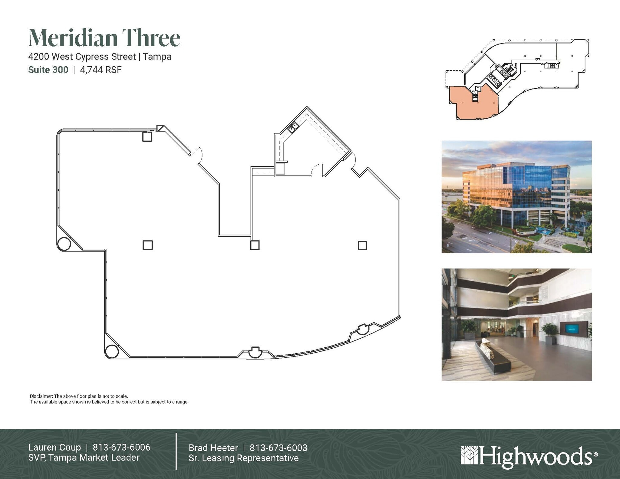 4350 W Cypress St, Tampa, FL à louer Plan d’étage- Image 1 de 1