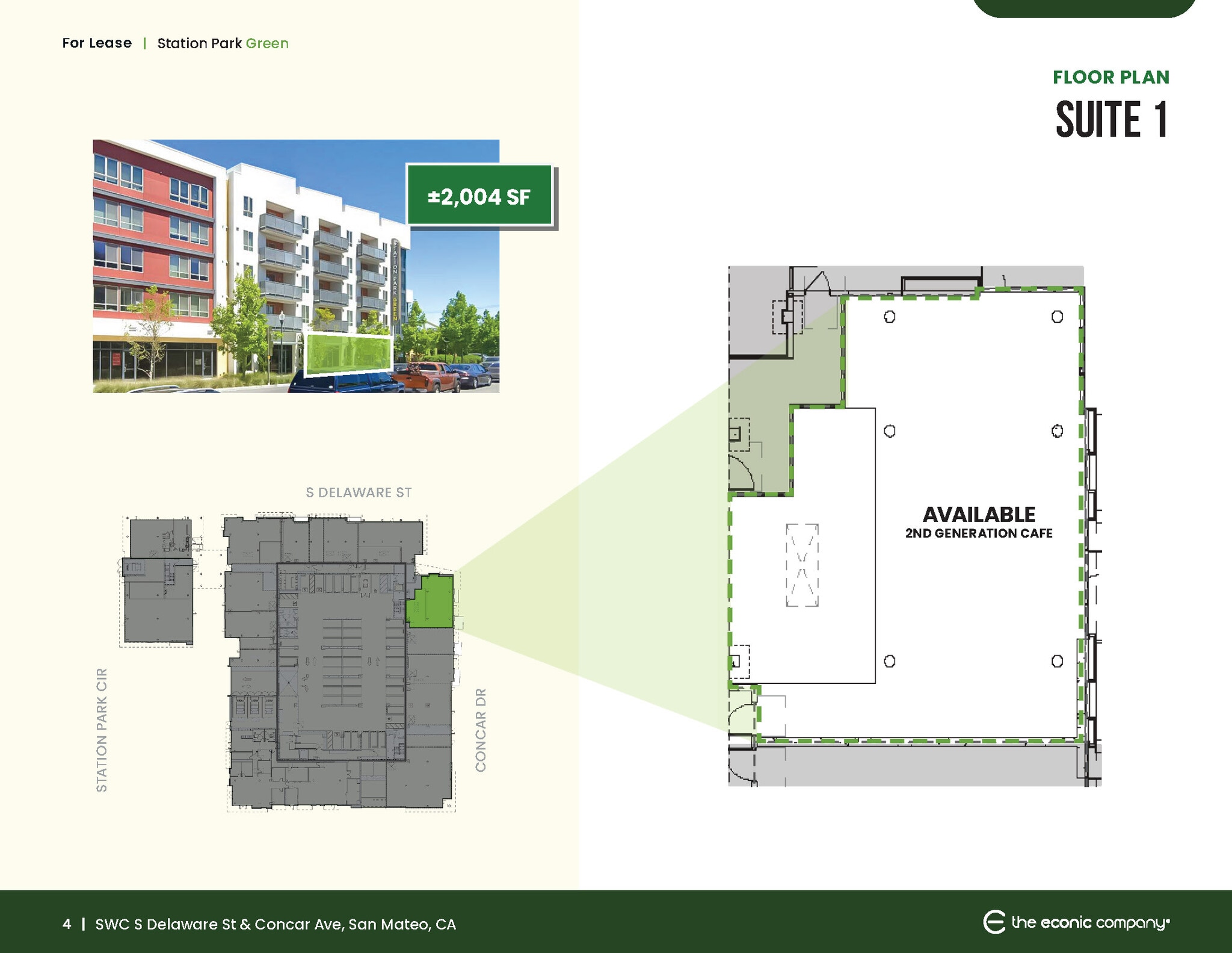 430 Station Park Cir S100, San Mateo, CA à louer Plan d’étage- Image 1 de 1