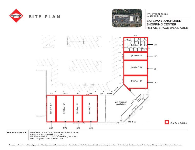 845-1071 11th St, Lakeport, CA à louer - Plan de site - Image 2 de 3