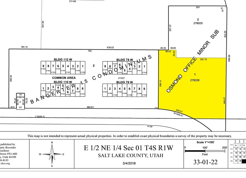 38 W 13775 S, Draper, UT for lease - Plat Map - Image 2 of 15