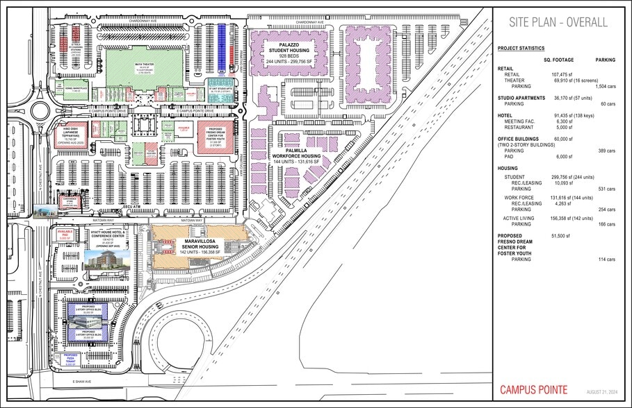 NEC Shaw Ave, Fresno, CA à louer - Plan de site - Image 1 de 1