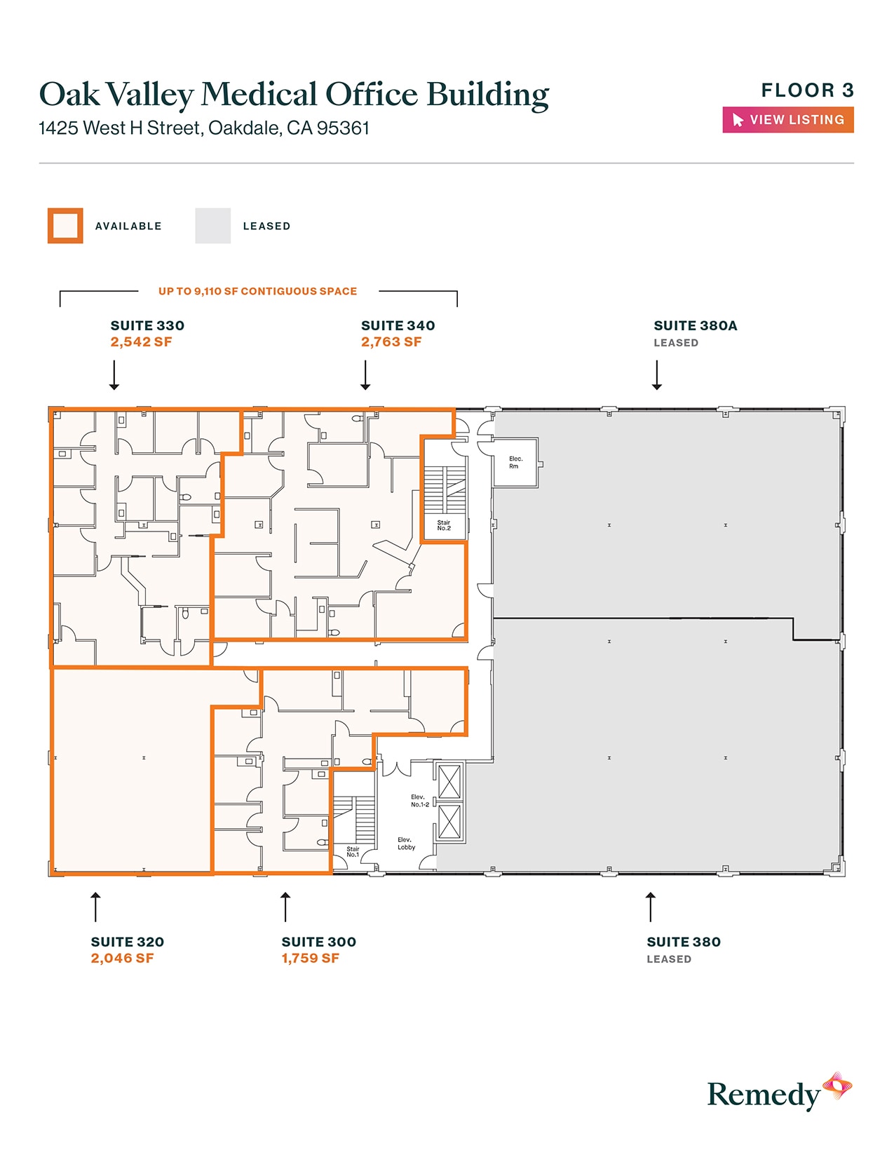 1425 W H St, Oakdale, CA à louer Plan d’étage- Image 1 de 1