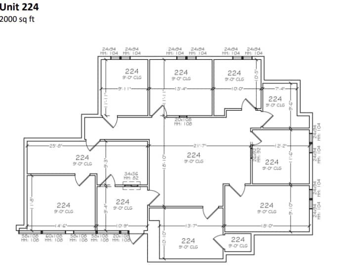 1190 S Bascom Ave, San Jose, CA for lease Floor Plan- Image 1 of 1