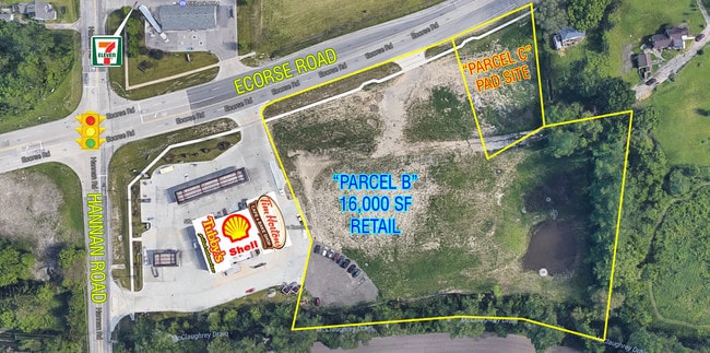 Plus de détails pour SEC Ecorse & Hannan Rd, Romulus, MI - Commerce de détail à louer