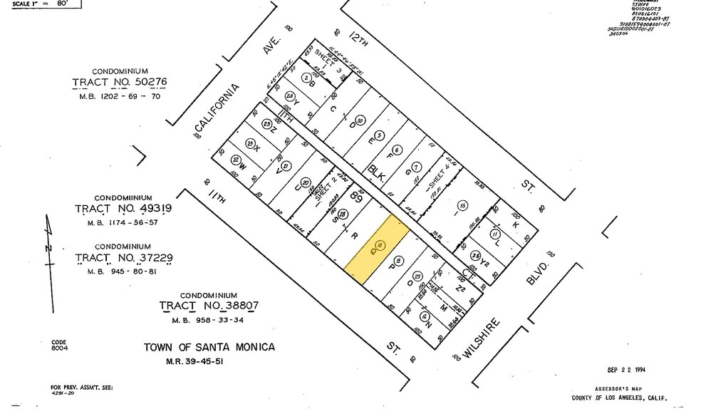 1137 11th St, Santa Monica, CA à vendre - Plan cadastral - Image 3 de 3