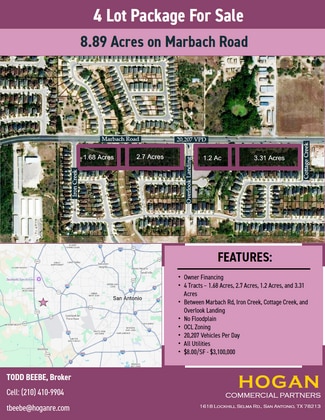 More details for Marbach Rd & Overlook Landing Rd, San Antonio, TX - Land for Sale
