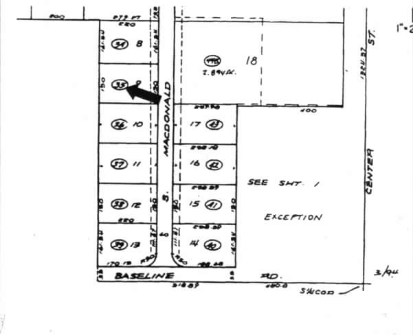 1854 S MacDonald Dr, Mesa, AZ à louer - Plan cadastral - Image 2 de 3
