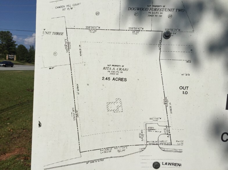 1056 Lawrenceville Hwy, Lawrenceville, GA à vendre - Plan cadastral - Image 3 de 3