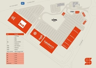 Sprucefield Retail Park, Lambeg for lease Site Plan- Image 1 of 1