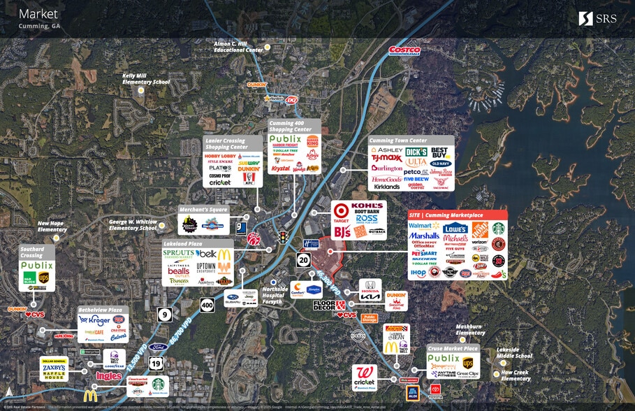 920 Buford Rd, Cumming, GA for lease - Aerial - Image 3 of 3