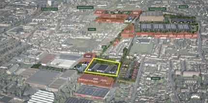 Wattrelos - AERIAL map view